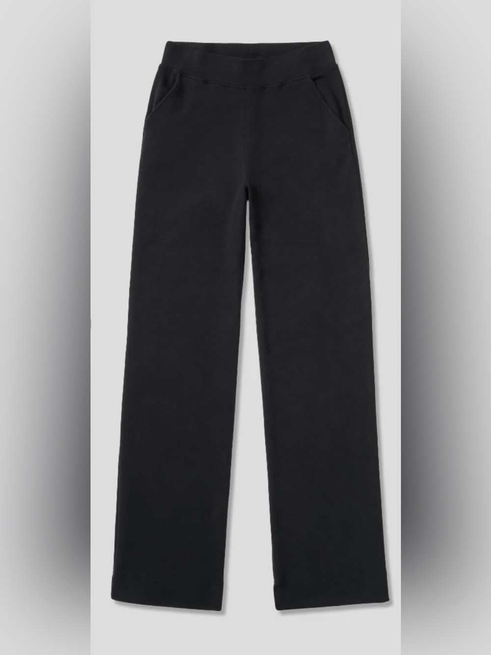 NEW AYR The High Hopes Pants Black Pima Cotton Modal Wide Leg Size L - NEW - Picture 7 of 16